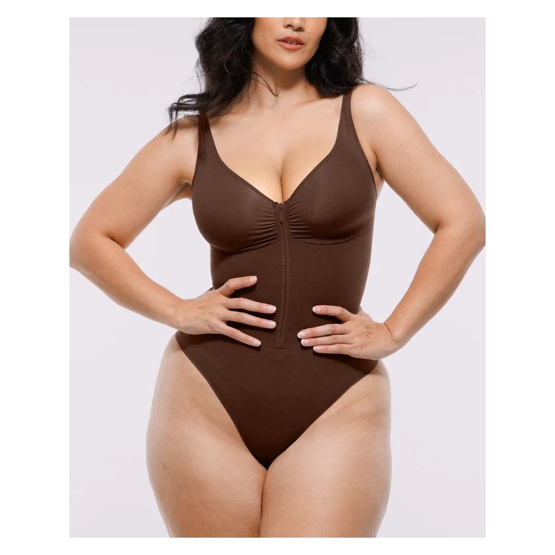 Skin Flow™ Bodysuit à fermeture éclaire avant Skin Flow™ Bodysuit à fermeture éclaire avant