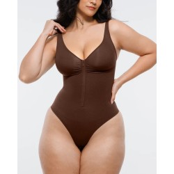 Skin Flow™ Bodysuit à fermeture éclaire avant