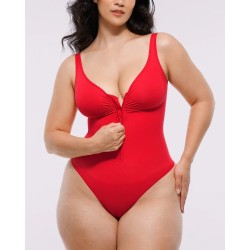 Skin Flow™ Bodysuit à fermeture éclaire avant
