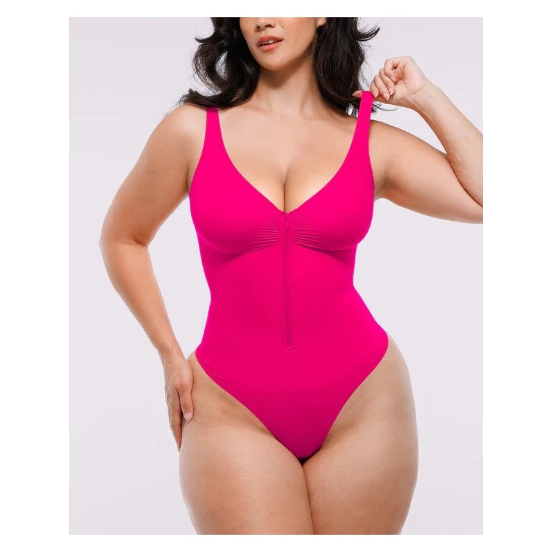Skin Flow™ Bodysuit à fermeture éclaire avant
