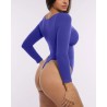 Skin Flow™ Bodysuit à manches longues zipper avant