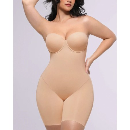 AirSlim® Bodysuit Mid Thigh sans bretelles