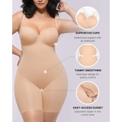 AirSlim® Bodysuit Mid Thigh sans bretelles